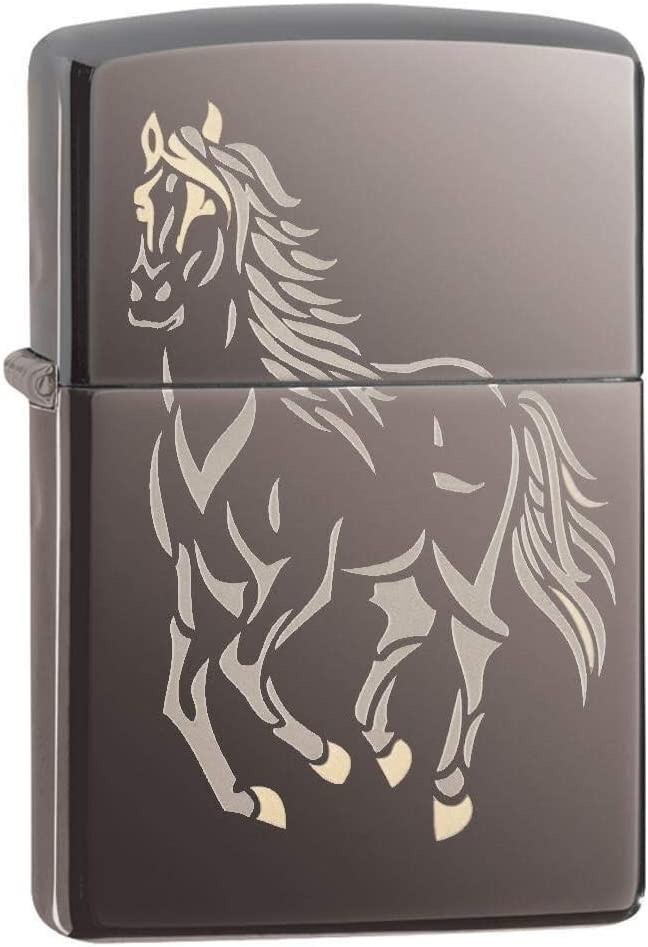 Zippo Running Stallion Black Ice 28645
