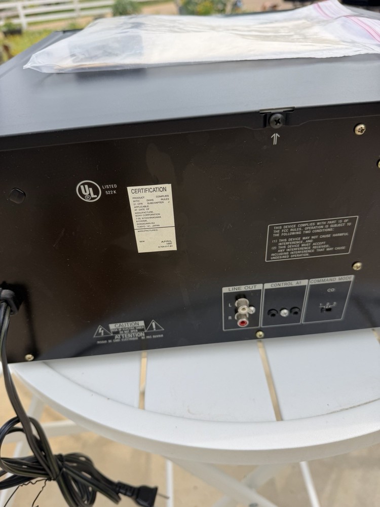 SONY CDP-CX200 Compact Disk MEGA STORAGE 200 CD PLAYER REMOTE MANUAL TESTED