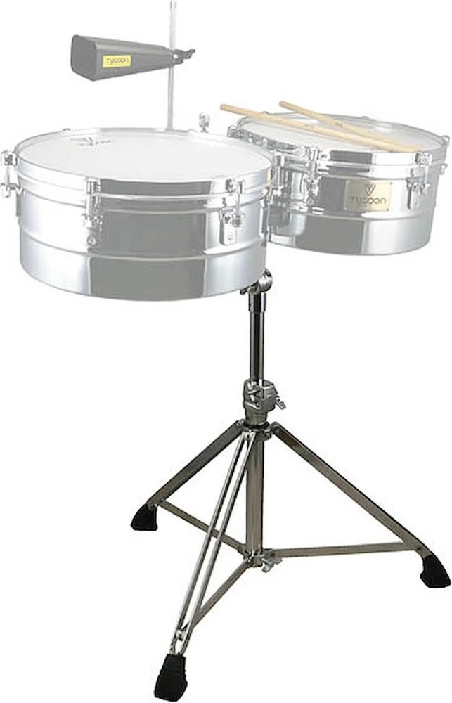 Chrome Timbale Stand Adjustable