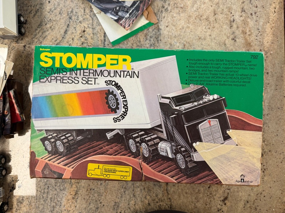 Vintage Shaper Stomper Semi's Intermountain Express Set #792 - Complete