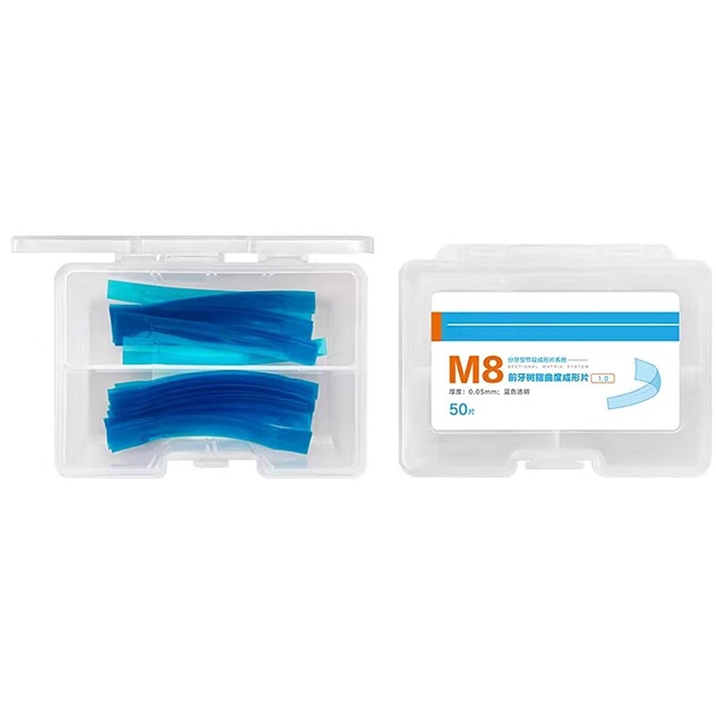 Dental Contoured Anterior Matrix Bands Polyester Anterior Strips Matrices System