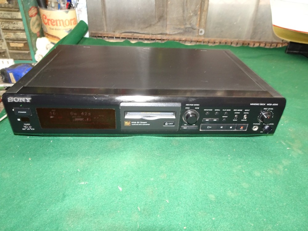 Sony MDS-JE510 minidisc deck recorder / player (NO remote) - Working condition