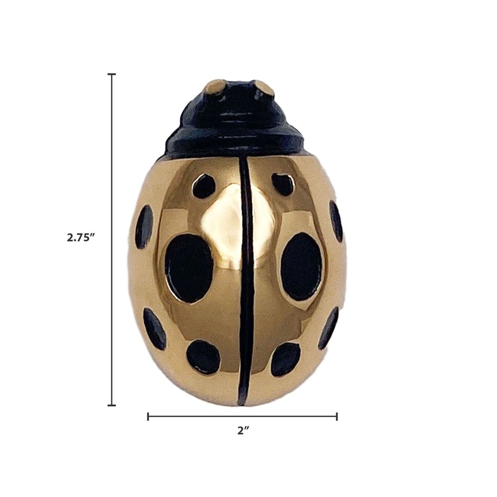 Ladybug Doorbell Ringer by Michael Healy - Brass Finish