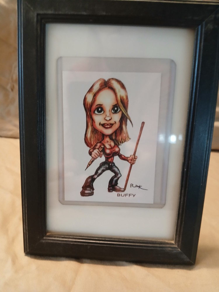 BUFFY THE VAMPIRE SLAYER ART PRINTS CARDS BUFFY - FRAMED