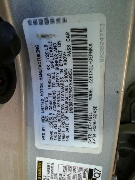 04-06 TOYOTA COROLLA CRUISE CONTROL MODULE ECM ASSEMBLY