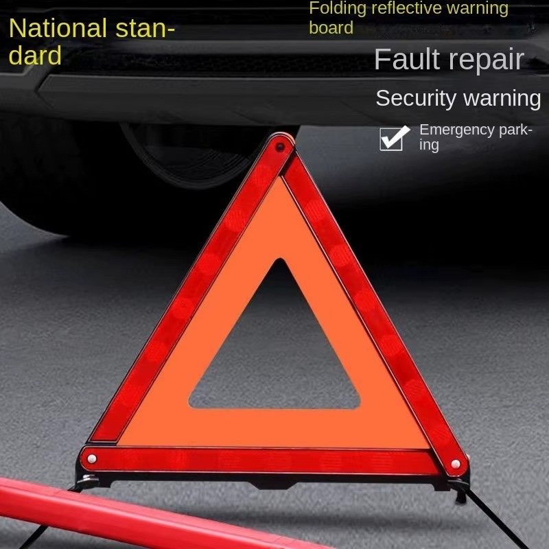 Emergency Warning Triangle DOT Approved Reflective Safety Roadside Kit for Car