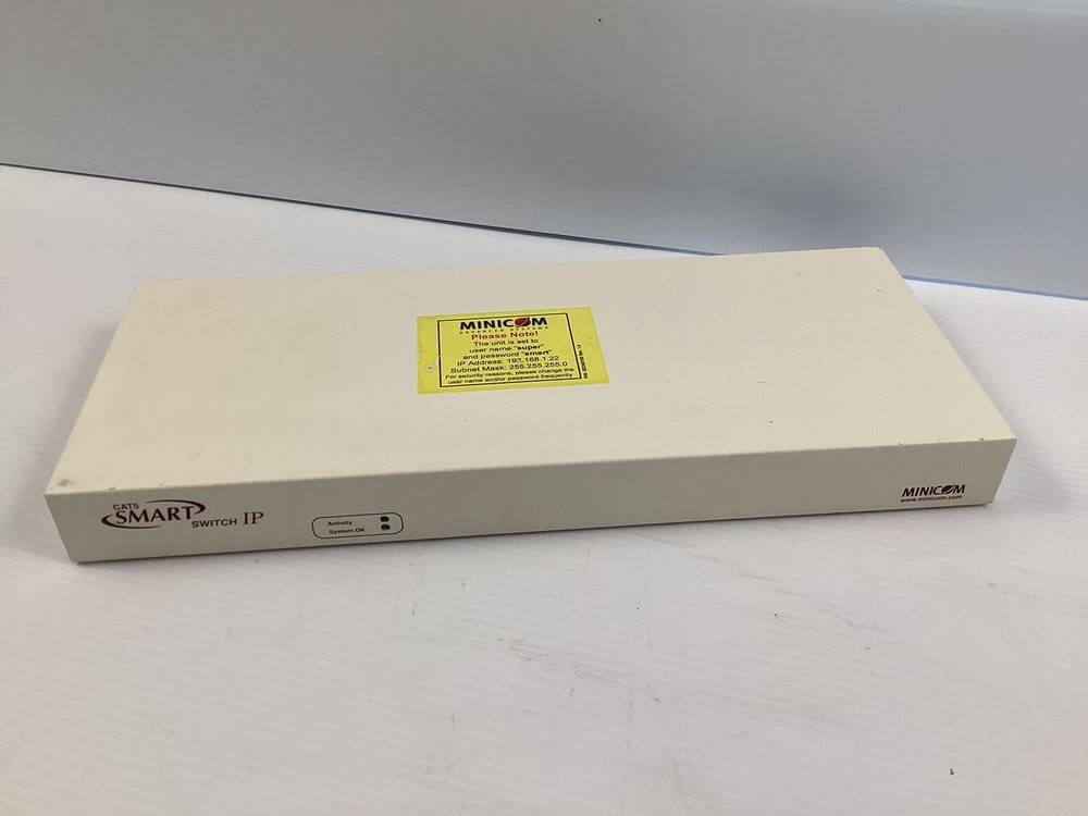 SWITCH MINICOM CAT5 SMART SWITCH IP