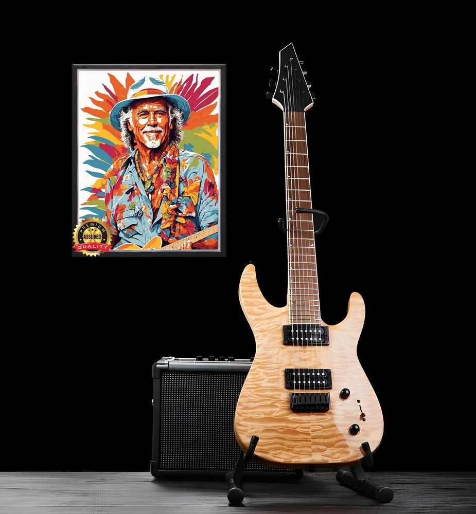 Jimmy Buffett - Art To Be Signed By Artist - Metal Sign 11 x 14