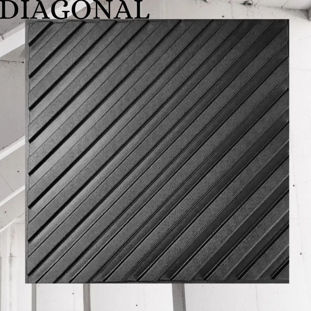 Mold For 3D Panel DIAGONAL Molds Plaster Wall Art Decor ABS Plastic Form