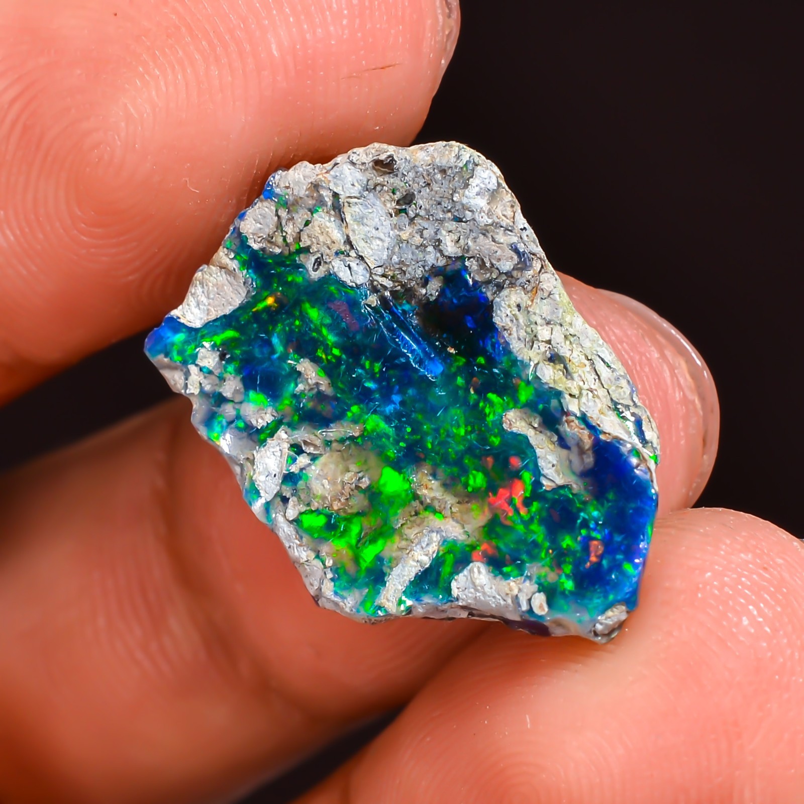 Black Ethiopian Opal Rough, Jewelry Grade Welo Opal Rough, Multi Fire Opal Raw