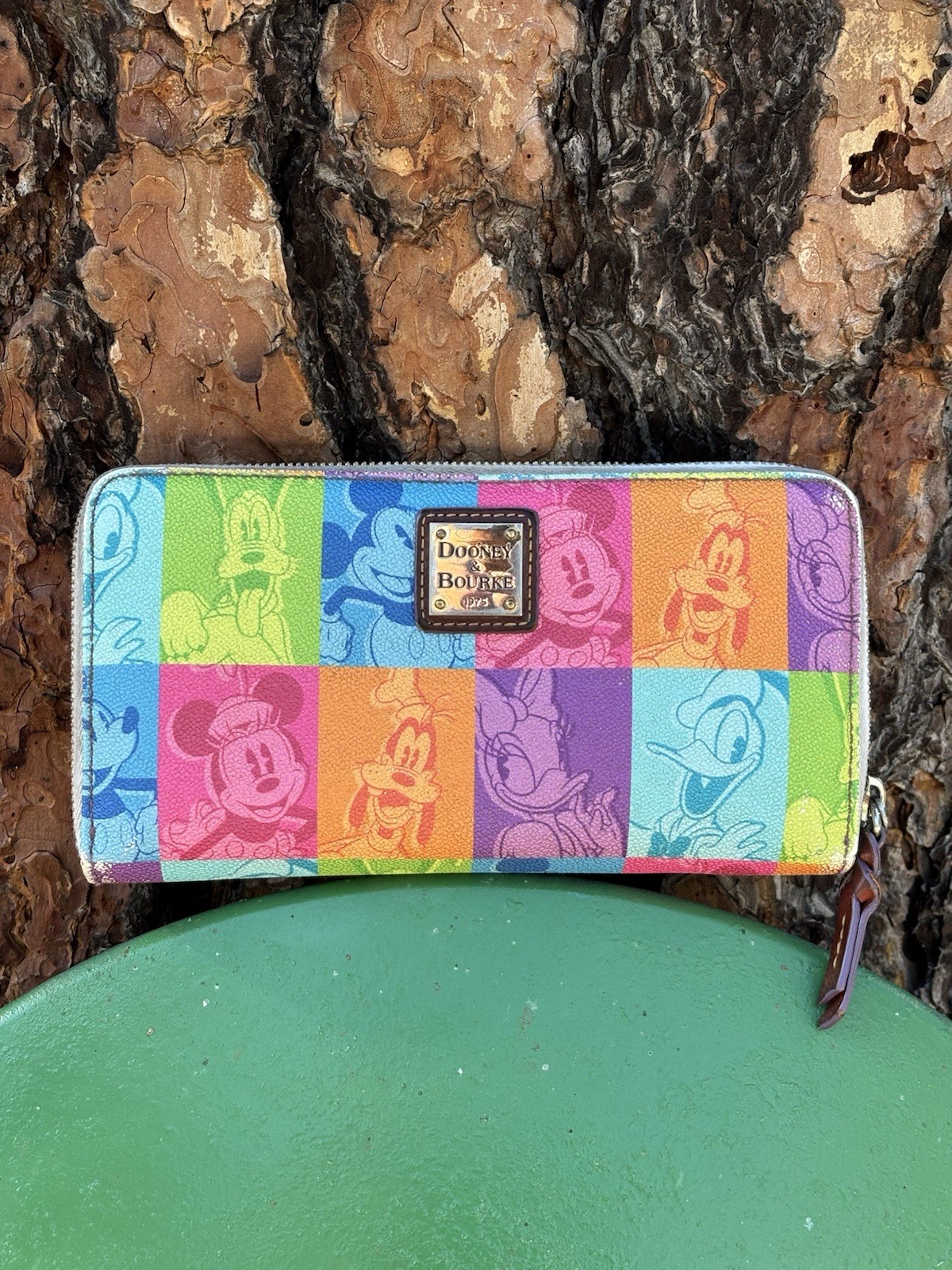 Dooney & Bourke x Disney Parks Rainbow Character Zip Wristlet Wallet