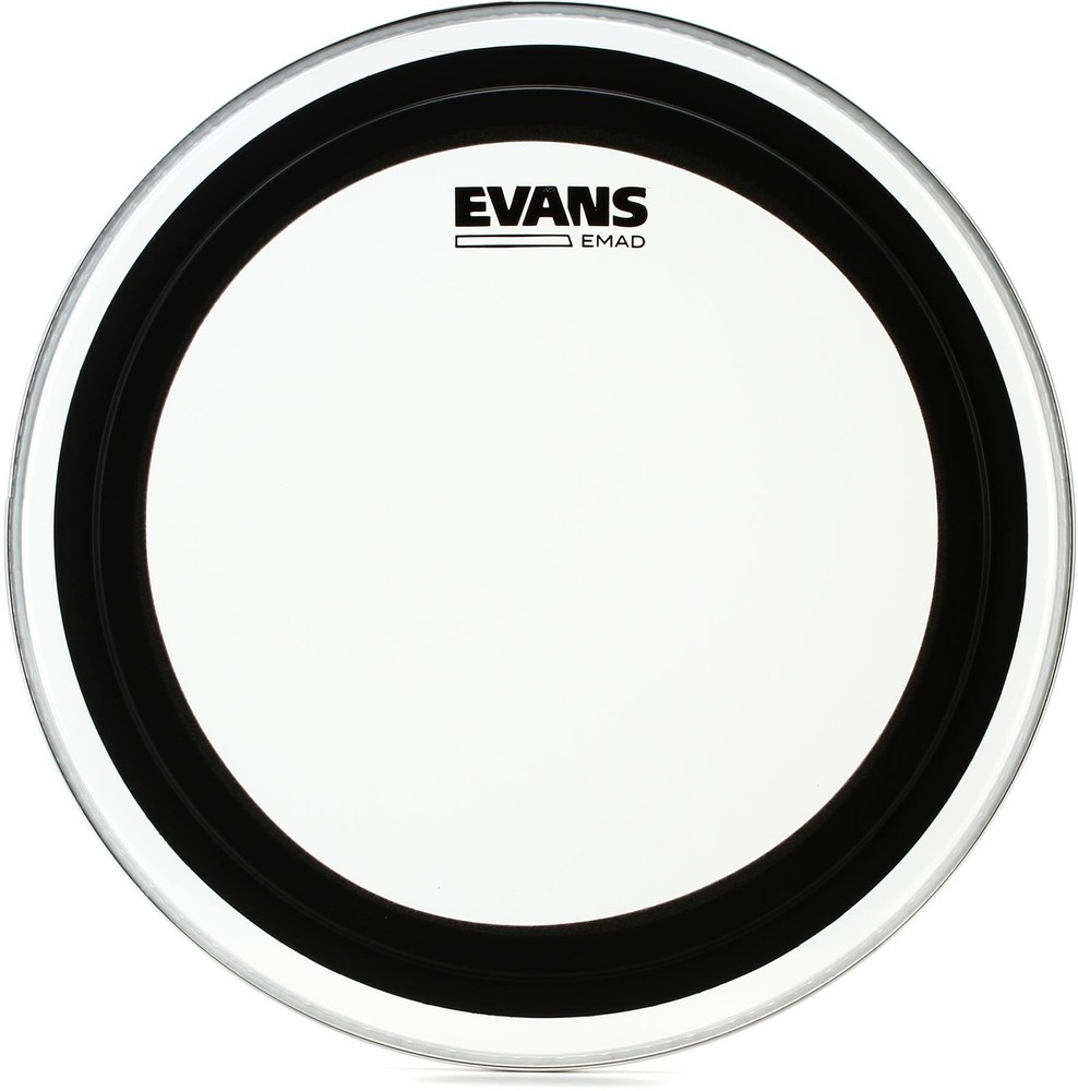 Evans EMAD Clear Drumhead - 16 inch - Tom Hoop (2-pack) Bundle