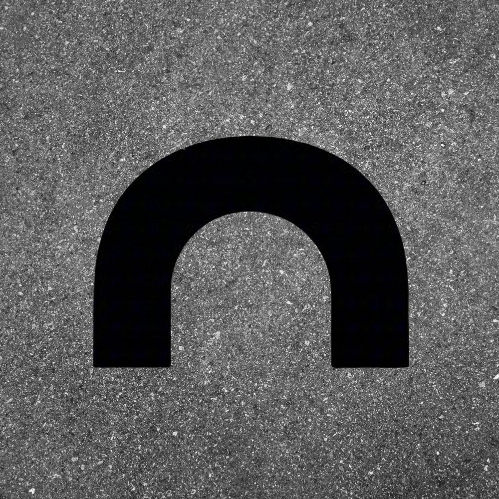 Pavement Ends Blacktop MarkingTemplate for Roadway Endings