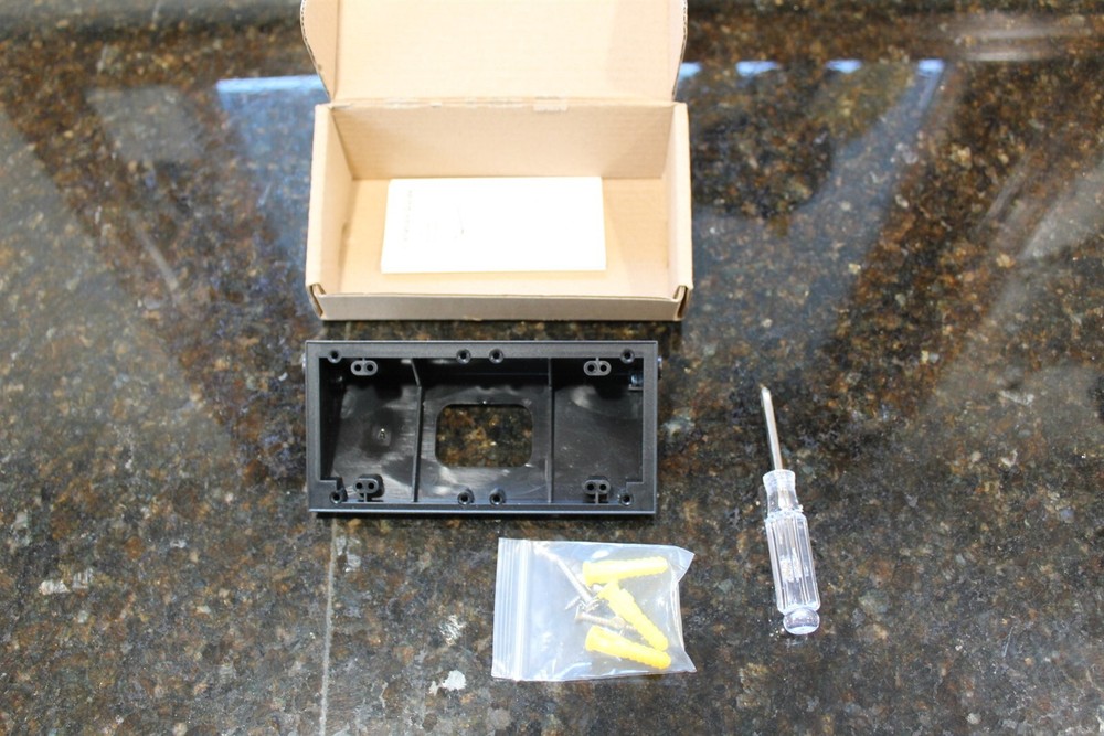 Exterior Camera Mount Adjustable Angle Black With Installation Hardware