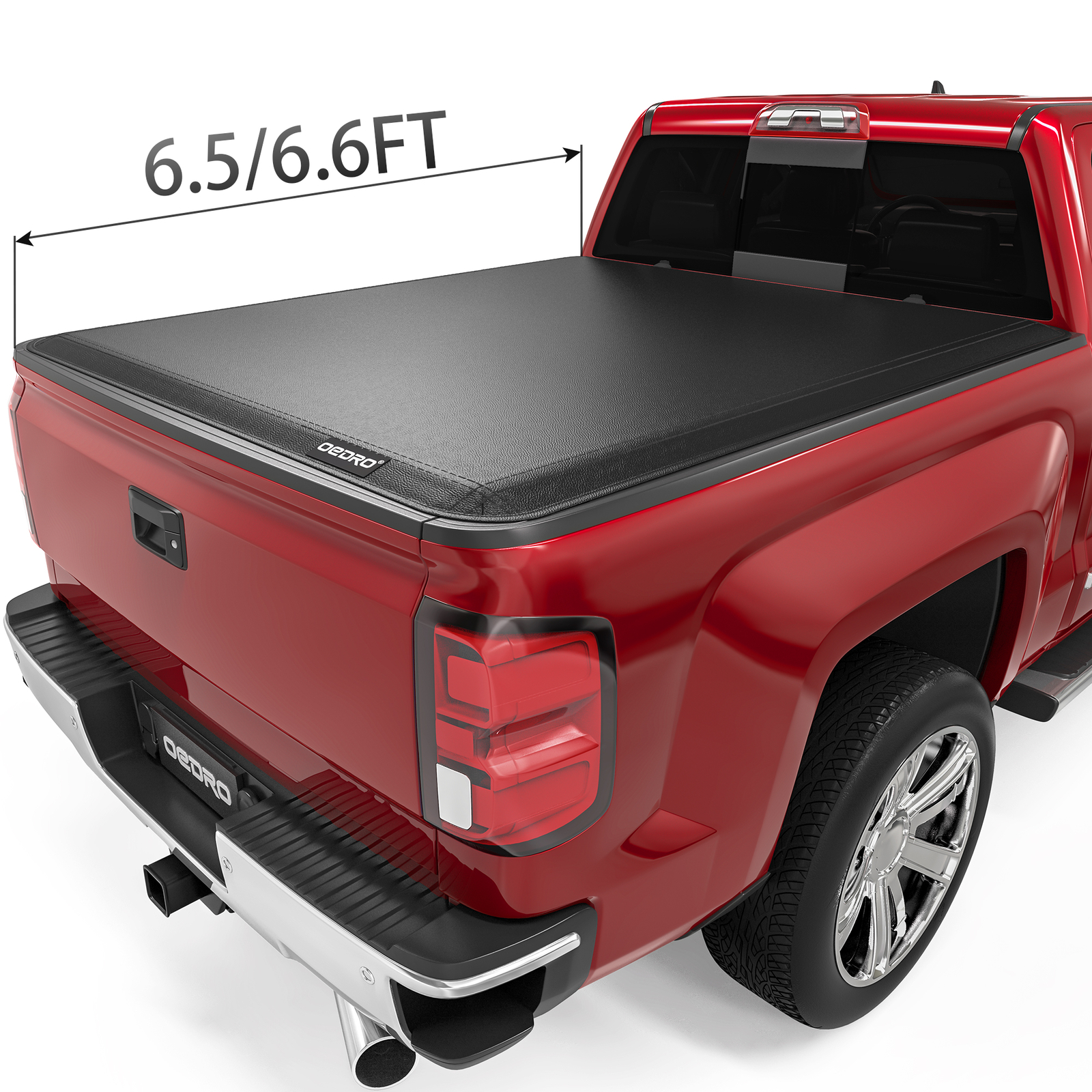 6.5FT 4-Fold Tonneau Cover For 2014-2019 Silverado/Sierra 1500 2500HD 3500 HD