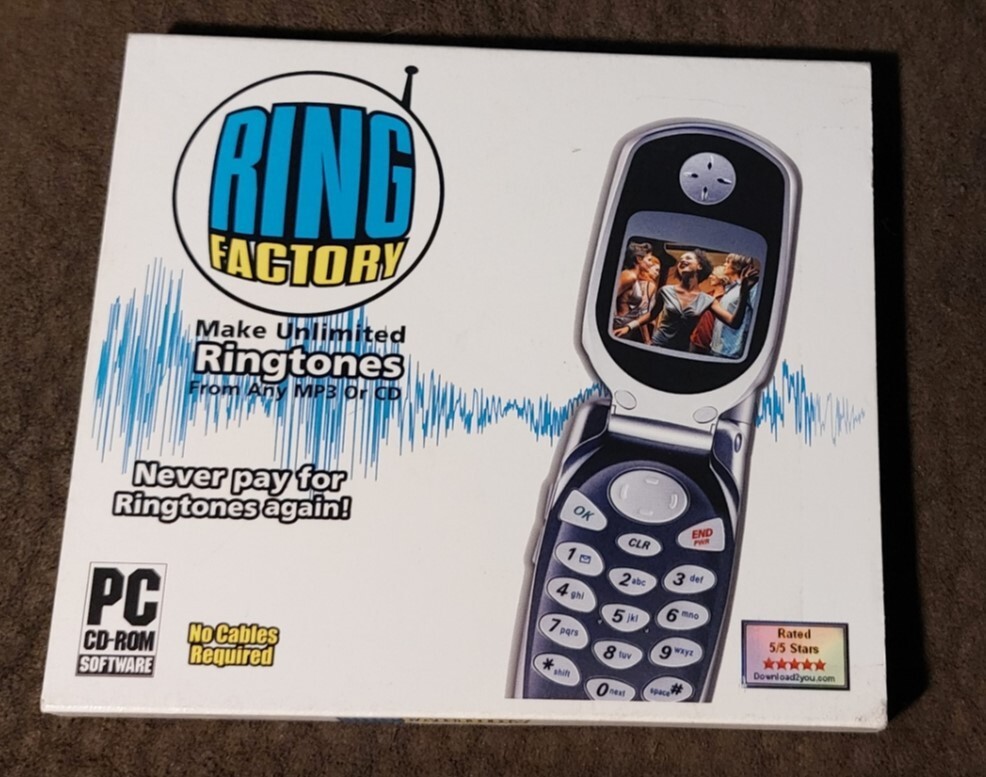 Ring Factory CD-ROM PC Computer Software Program Downloader Disk Vintage B22
