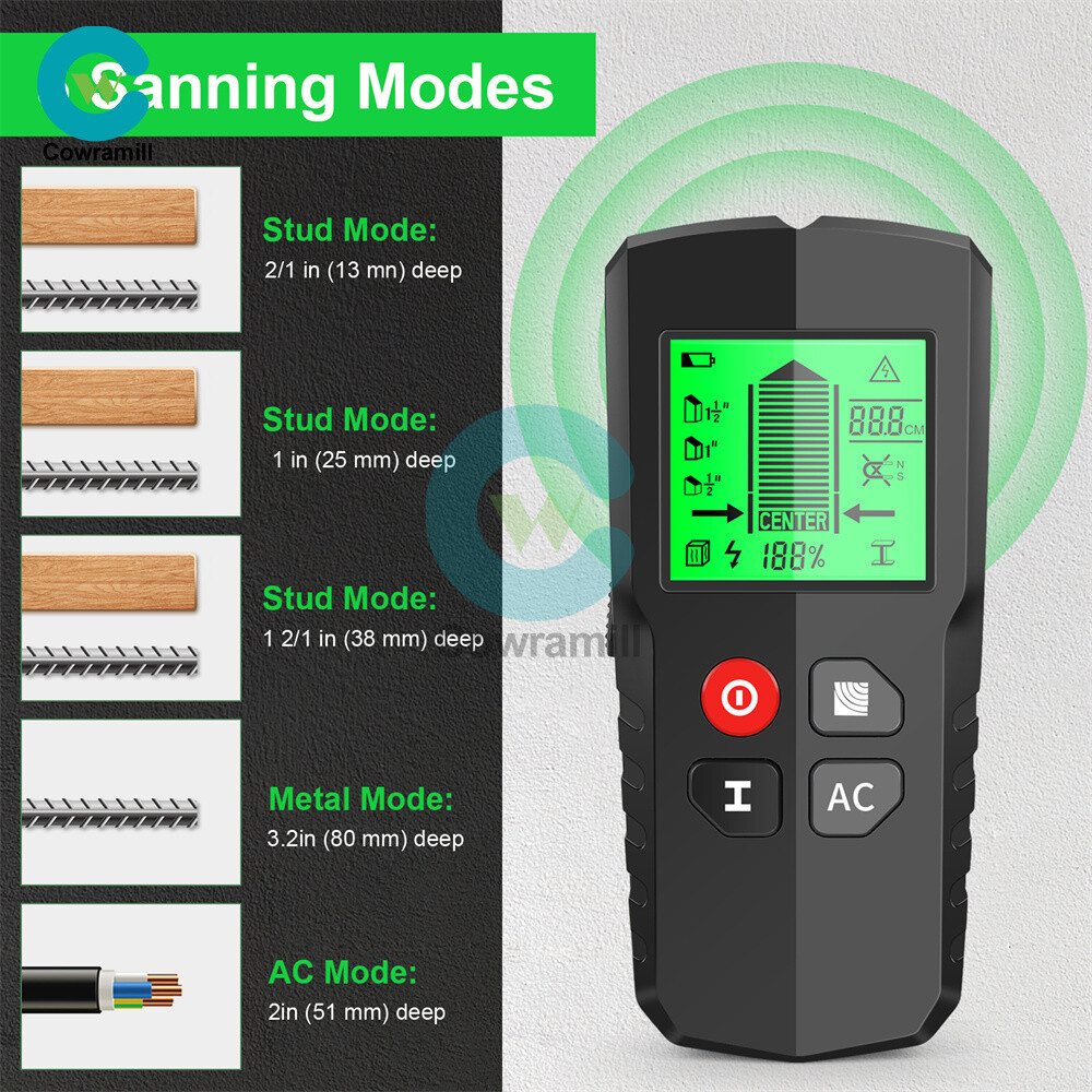 5 in 1 Digital Wall Scanner Multi Material Detector Universal Tester Stud Finder