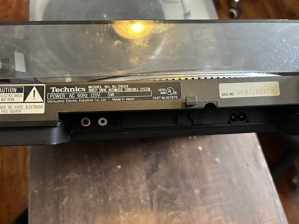 technics sl-dd22 WORKING TURNTABLE VINYL DJ EQUIPMENT DECKS