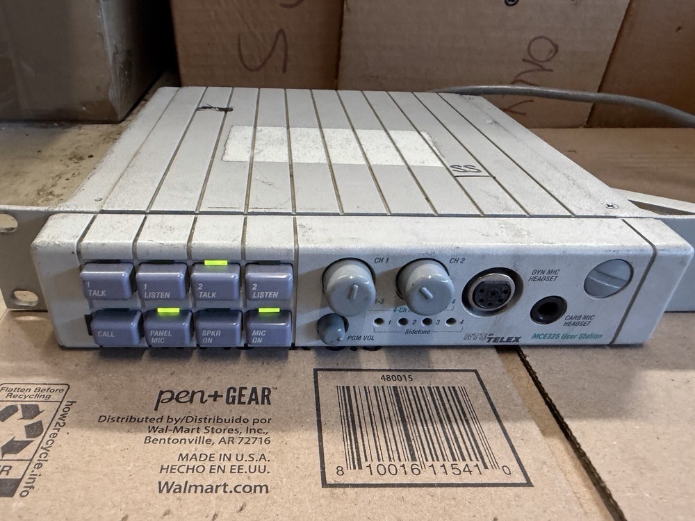 RTS Telex MCE-325 Programmable 2 to 4-Channel Intercom User Station