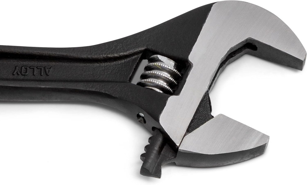 6" Adjustable Black Oxide Wrench - Carded - AT26VS