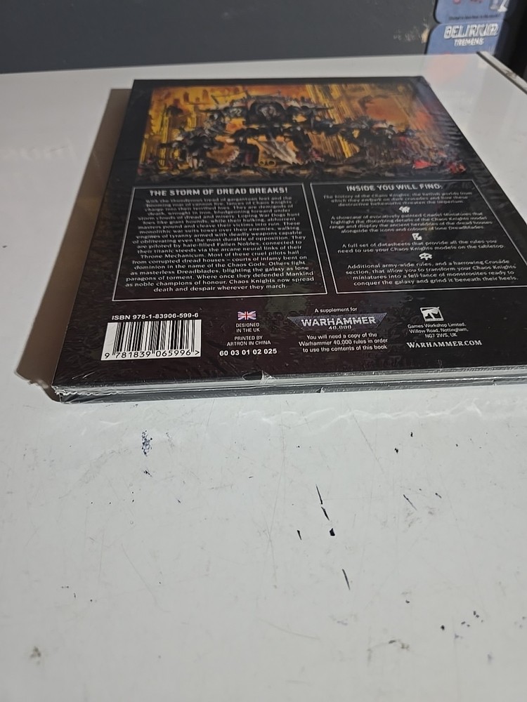 NEW SEALED Games Workshop Warhammer 40K Codex Chaos Knights