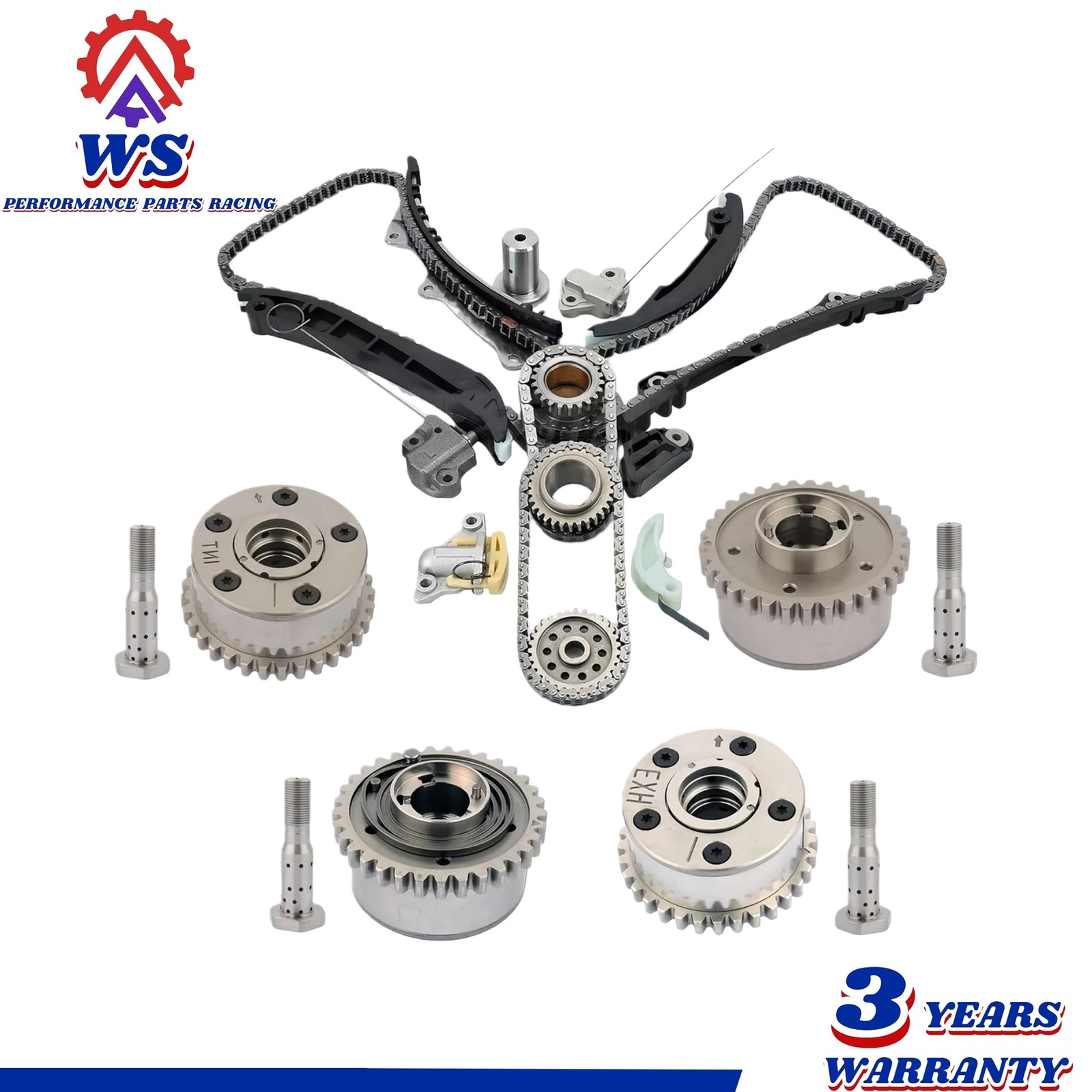 Timing Chain VVT Kit For Jeep Chrysler 200 300 Dodge 3.6L 2011-15 DOHC 5184357AE