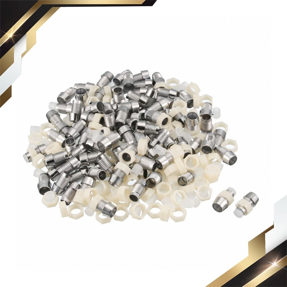 100 Pack 5mm LED Holder Light Bulb Socket Plastic Chrome Plated