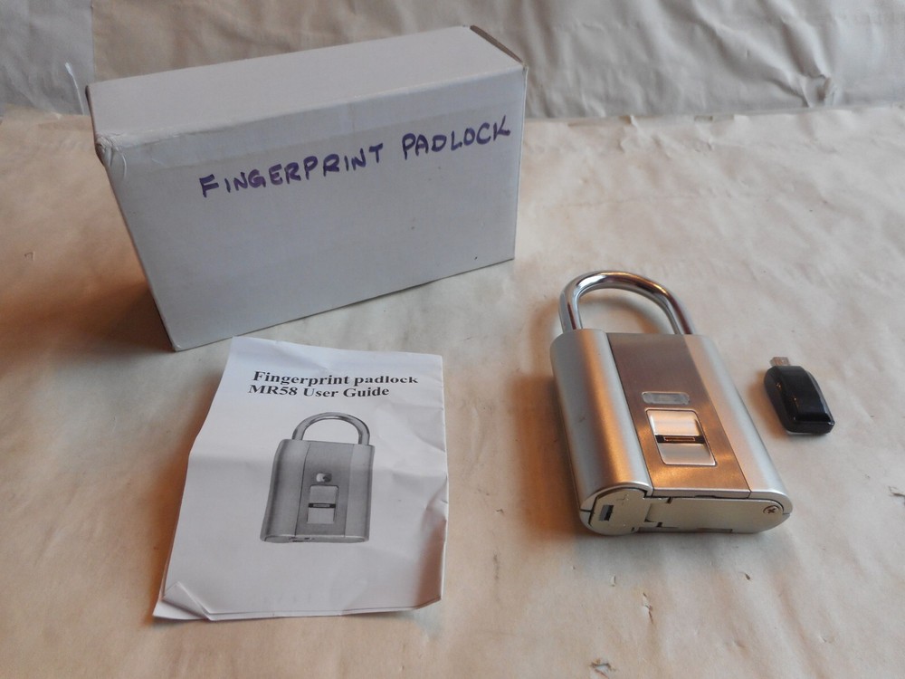 Fingerprint Activated Steel Padlock