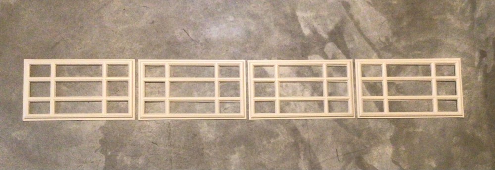 4 Amarr Prairie Replacement Inserts for Short Panel Amarr Garage Door Wicker Tan