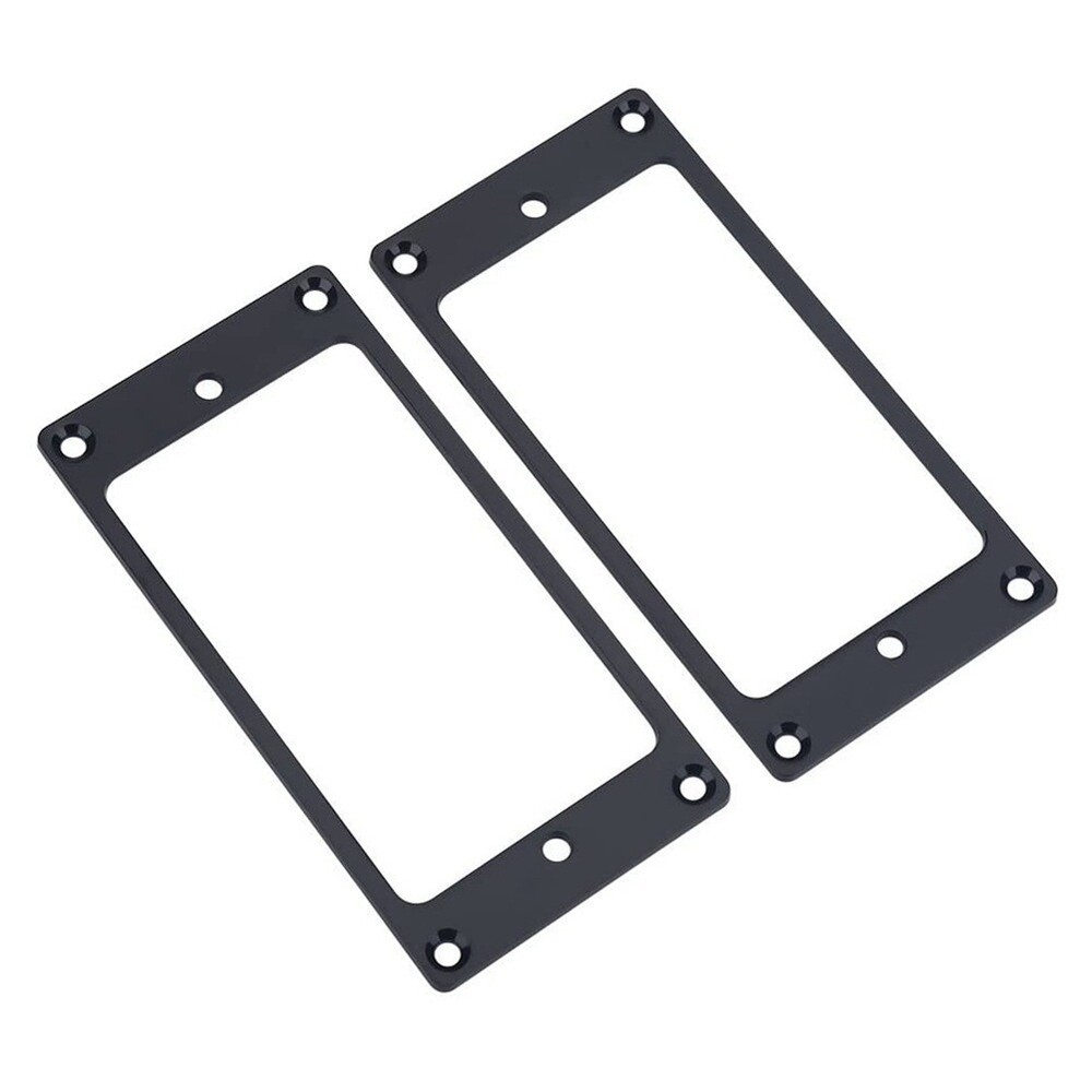 2Pcs Guitar Humbucker Pickup Mounting Ring Frame Bridge Neck Flat Bottom