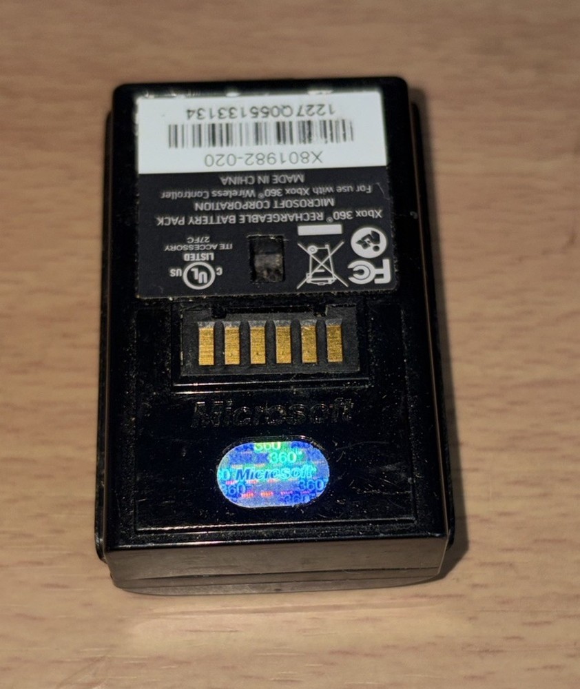 OEM Microsoft Xbox 360 Rechargeable Battery Pack Cover Black