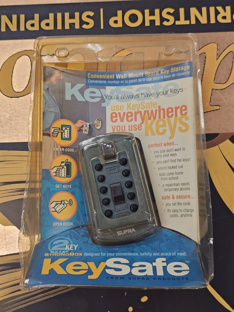 Kidde Access Point Push Button Wall Mounted Key Storage Safe Keysafe 001004 NEW