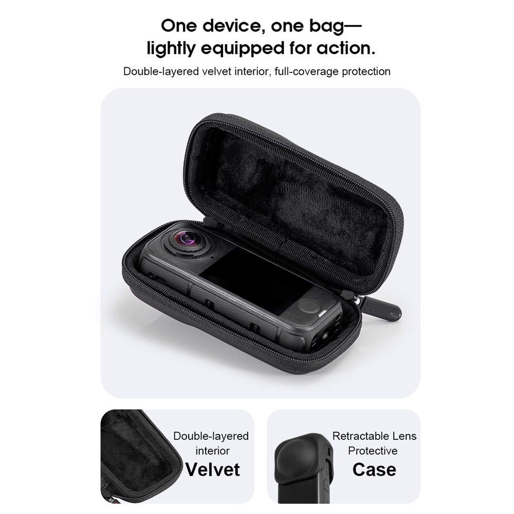 Camera Black Storage Case Single-Unit Package for lnsta360 x4 Air