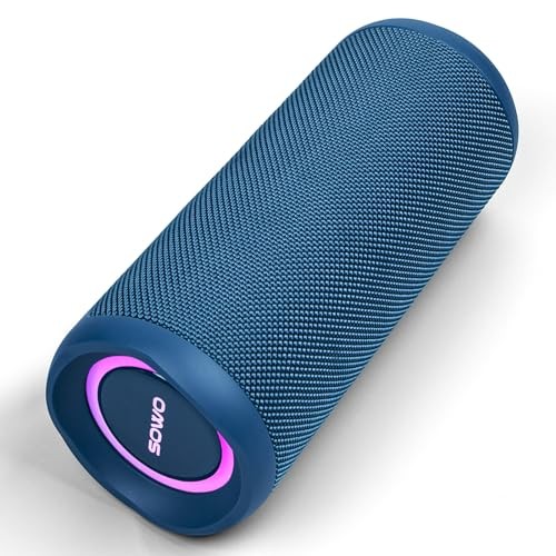 Waterproof Speaker Bluetooth Wireless- Portable Speaker Loud with Navy Blue