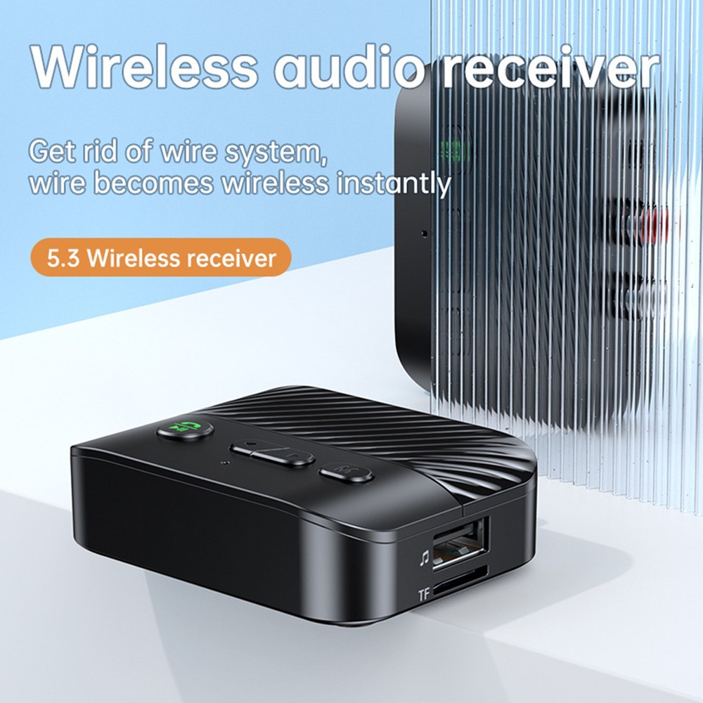Portable Bluetooth 5.3 Receiver Adapter Wireless Audio Receiver Accessories
