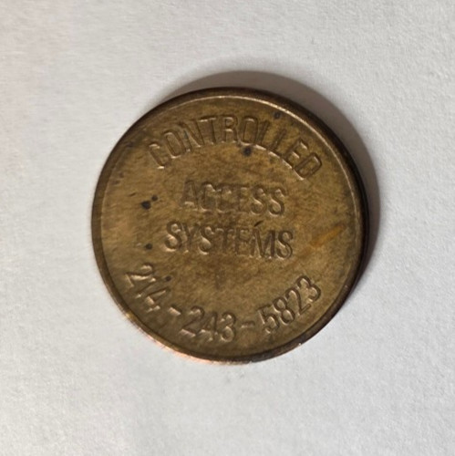 Controlled Access Systems Dallas, TX Parking Token 25mm
