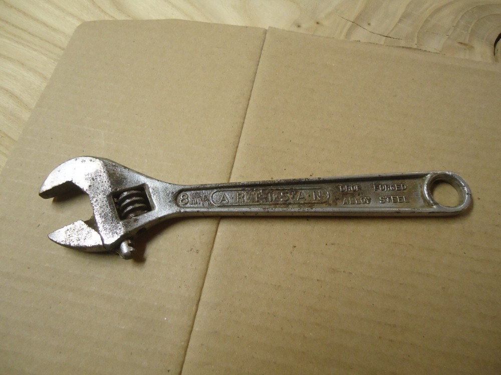 Vintage Artisan USA 8 In Adjustable Wrench