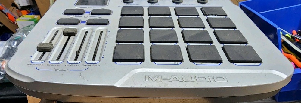 M-Audio Trigger Finger USB MIDI Pad Controller 16 Pads No PSU Untested