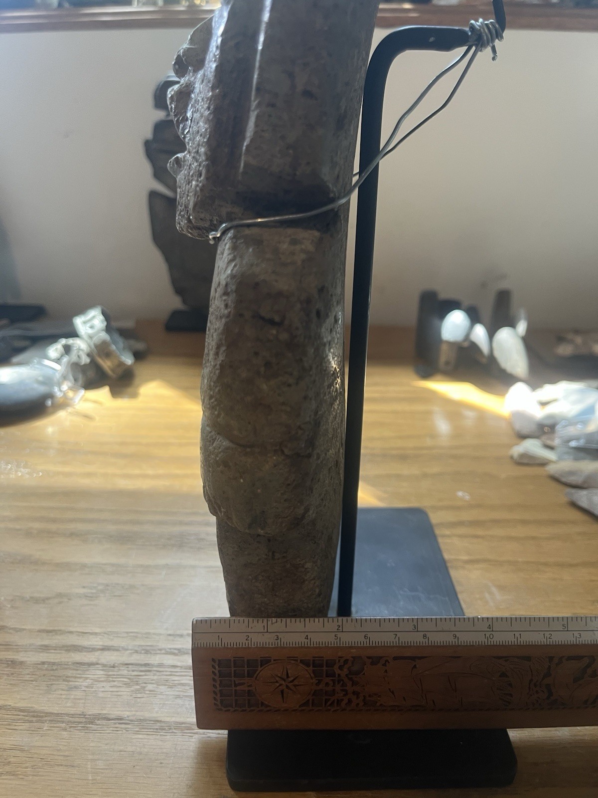 Massive Olmec 11” Stone Figure PreColumbian Ancient Artifact Teotihuacan Mayan