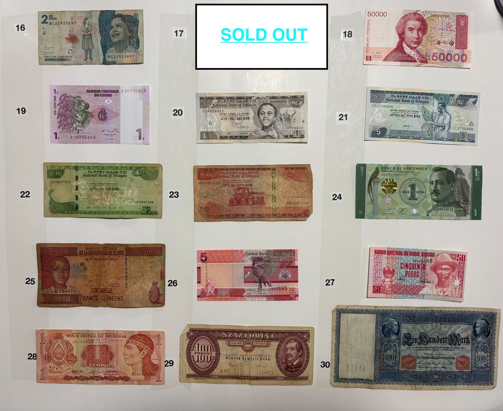YOU PICK THE BILLS Mixed Foreign Currency World Paper Money (SEE DESCRIPTION)
