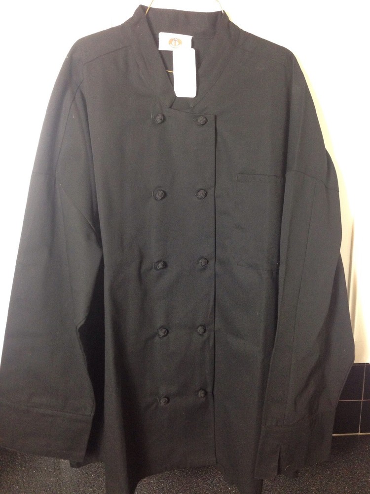 NET 350 Chef Apparel Chef Jacket Coat Black 4XL