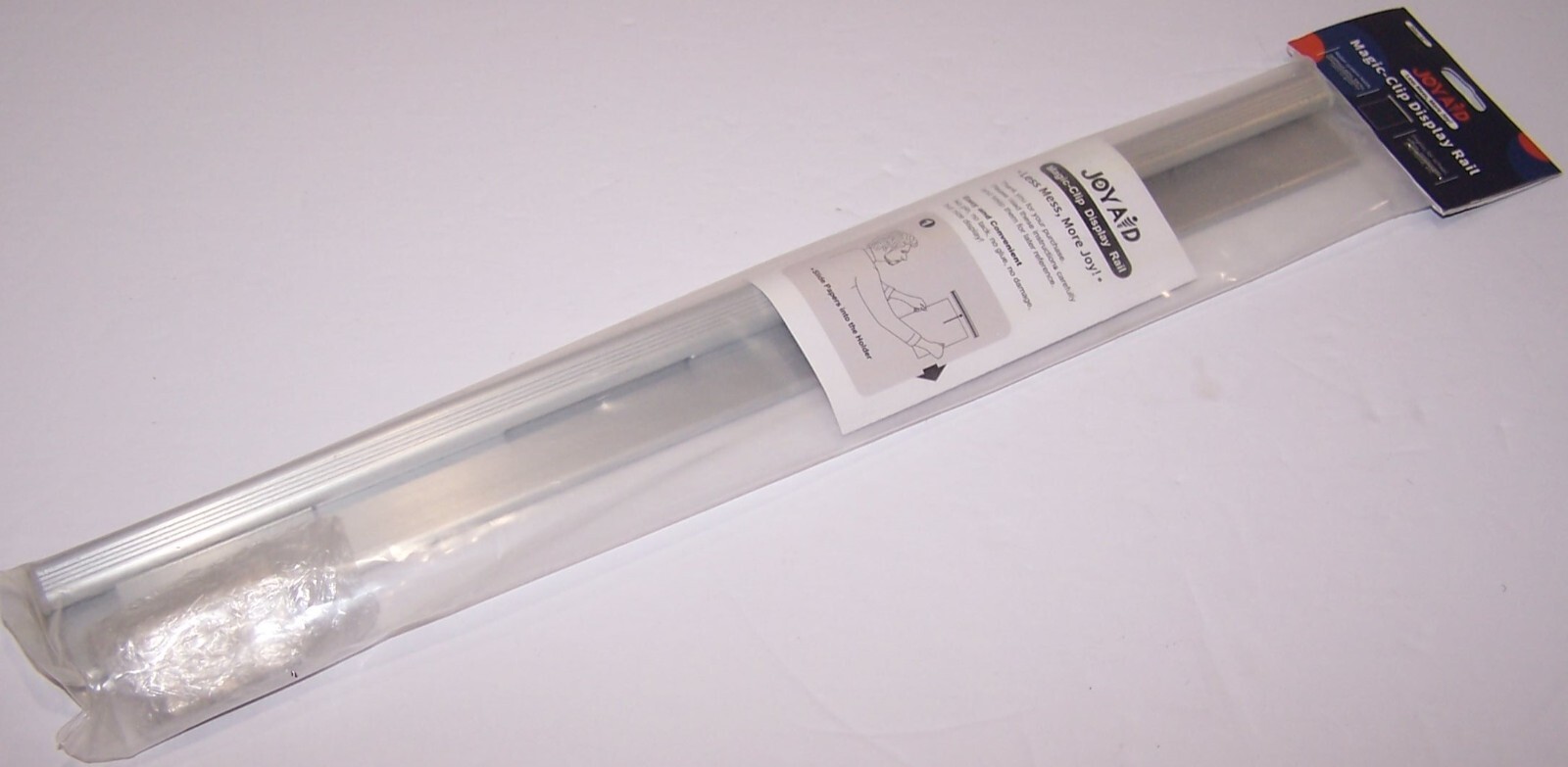 1 Pack Magic-Clip Display Rail 12 in. for Picture, Photo, Restaurant Ticket, Doc