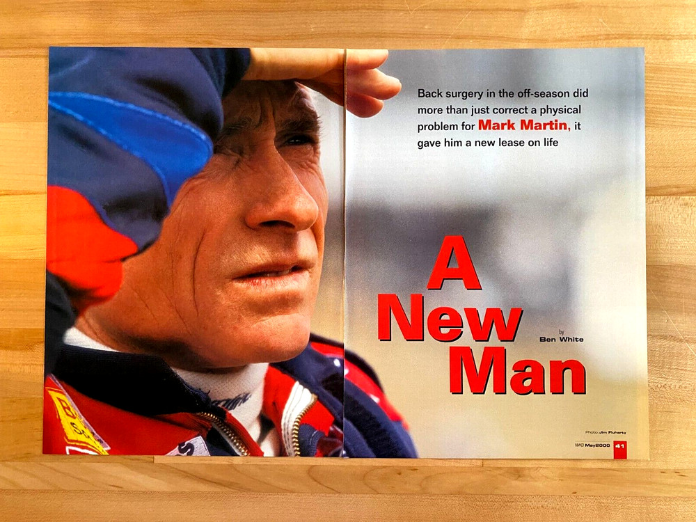 2000 Article Mark Martin NASCAR A NEW MAN