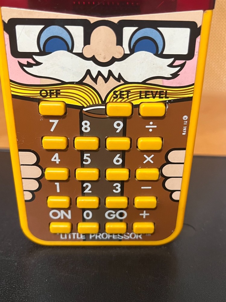 1970'S TEXAS INSTRUMENTS LITTLE PROFESSOR MATH/ LEARNING CALCULATOR TESTED