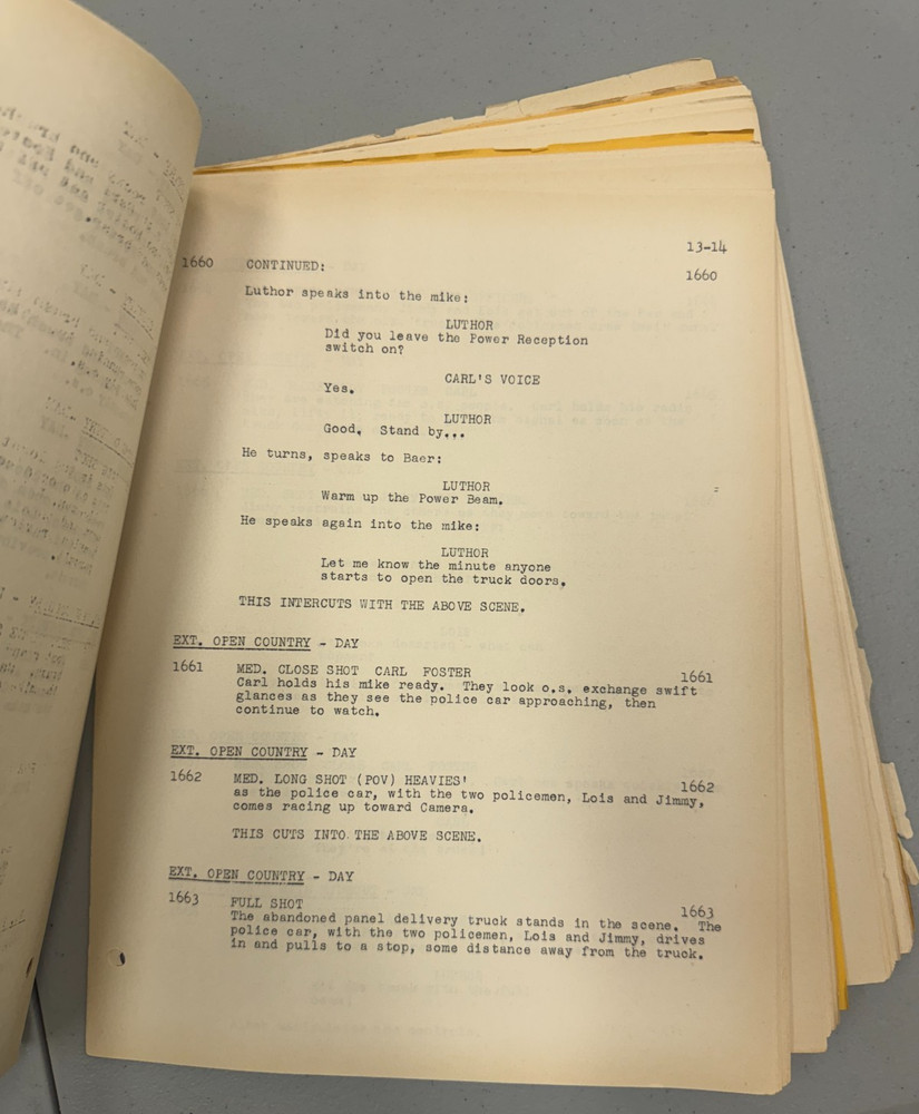 Rare SUPERMAN 1940's Serial "Atom Man vs Superman" Script Lex Luthor - Columbia