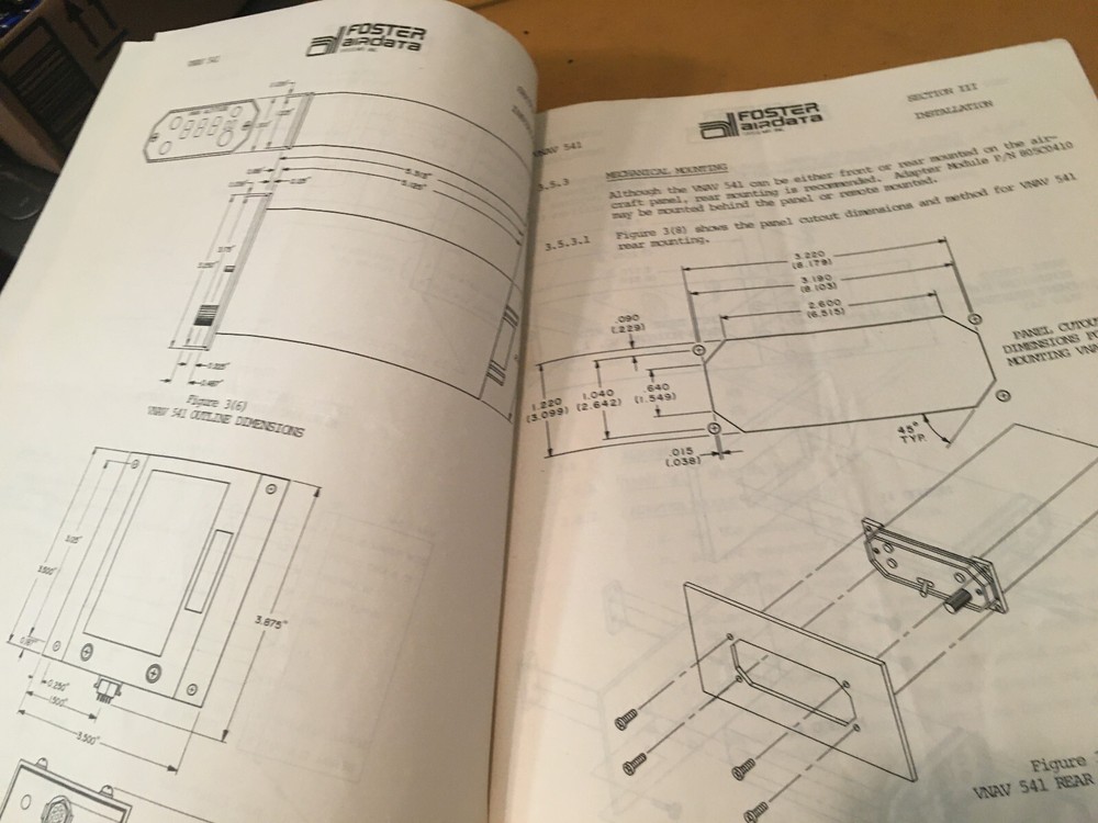 Foster VNAV 541 Install Manual