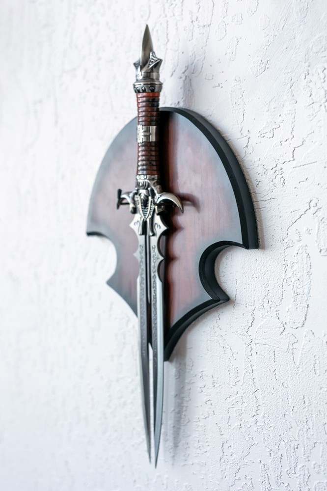 11.5" Universal Wood Sword Hanging Display Plaque & Hardware Adjustable NEW!