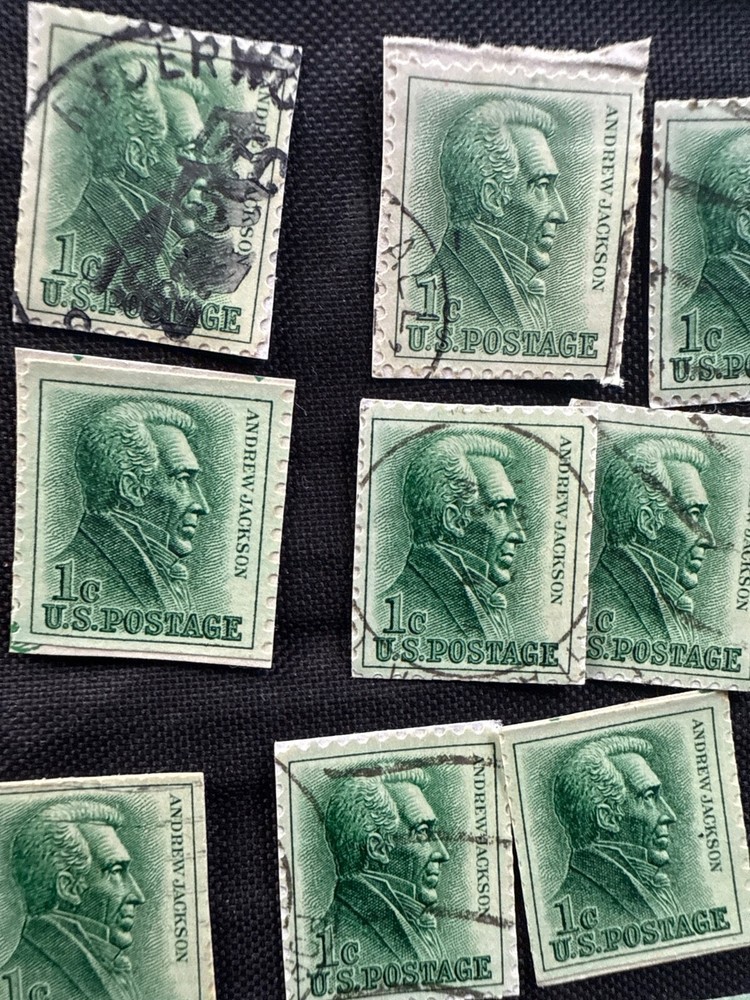 Rare Andrew Jackson one cent stamps 24 quantity