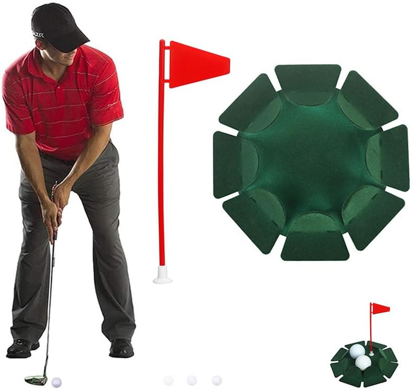 HOW TRUE 2 PCS All-Direction Golf Putting Cup Golf Practice Hole Cup Surface Flo