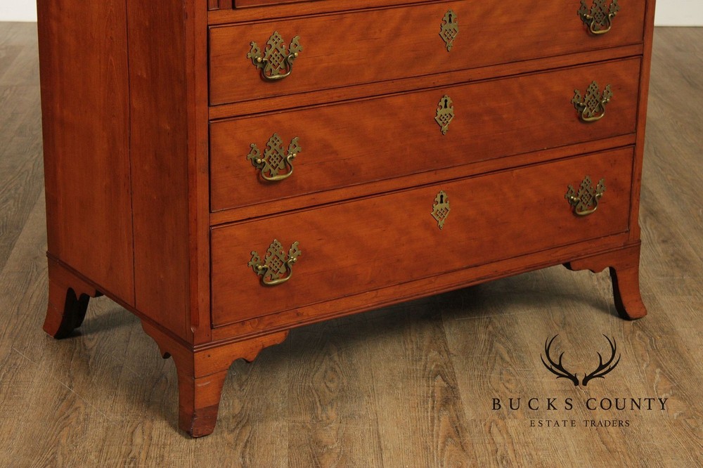 Antique Hepplewhite Style Cherry Slant Front Desk